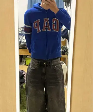 gap 지퍼 후드티