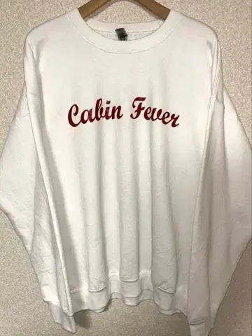 길단 화이트 맨투맨 XL