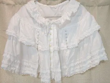 PINK HOUSE 프릴 케이프 판초