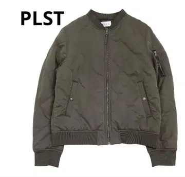 플라스테 otona MUSE 콜라보 피치 퀼팅 보머 블루종 MA-1