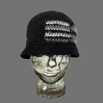 핸드메이드 크러셔 모자 멀티 패턴 카모플라쥬 보더 니트 모자