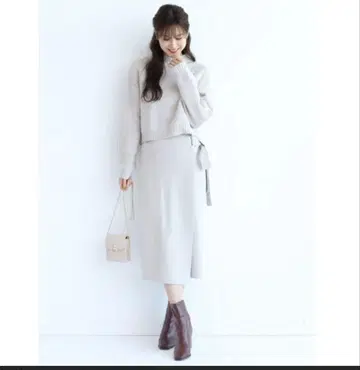 Riranduture 랩 스커트 니트 셋업