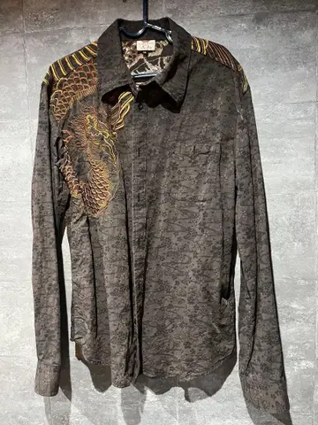 화려악단 JAPANESE CLASSIC CRIP XXL 자수 셔츠