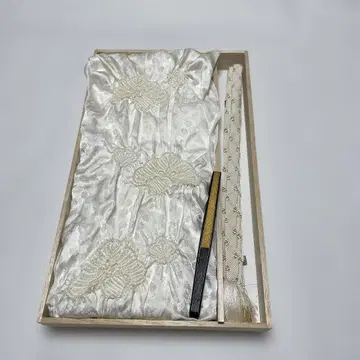오비 장식 천, 허리띠 세트 전통 예복 기모노용 부채 포함