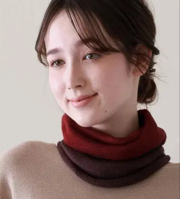 [새상품: 하세가와 상점] 부드러운 실크 100% 넥워머