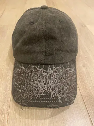 다크 그레이 자수 캡 y2k 즉시 구매 ok opium