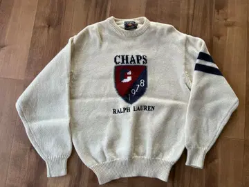 챕스 랄프 로렌 스웨터 화이트 사이즈 M