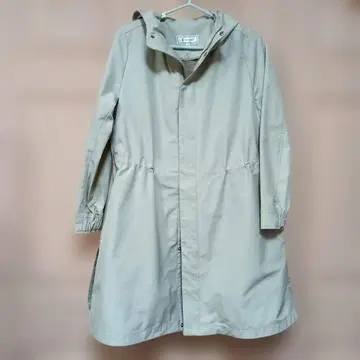 로페피크닉 베이지 플리스 내장 후드 부착 코트