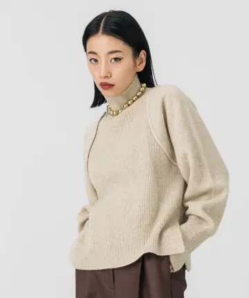 united tokyo 볼륨 볼레로 니트 스웨터