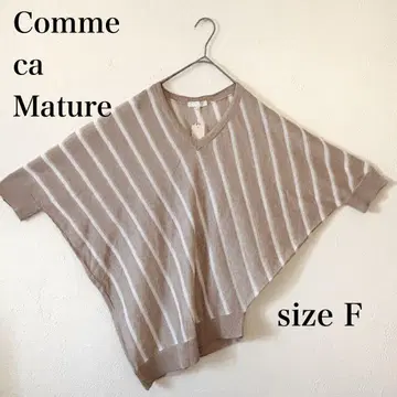 미사용품 택 포함 Comme ca Mature 코무사 마츄어 변형 티셔츠