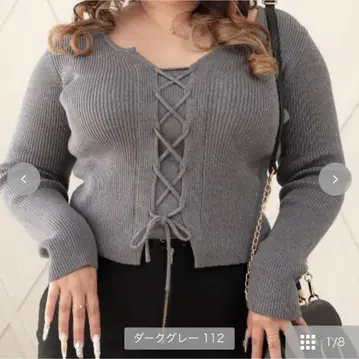 시마무라 람쨩 스핀들 니트 풀오버 3L 사이즈