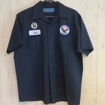 US 오리지널 반팔 워크 셔츠 (네이비)