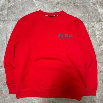 Da Hui 레드 크루넥 트레이닝복 M 사이즈 g9