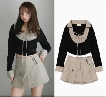 앤드마리 andmary 로빈 girls 세트업 베이지