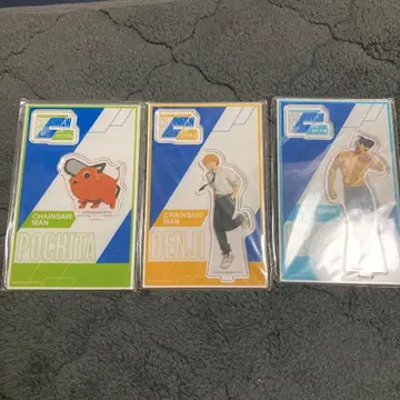 미개봉 극장판 체인소 맨 레제편 아크릴 스탠드 빔 덴지 로손