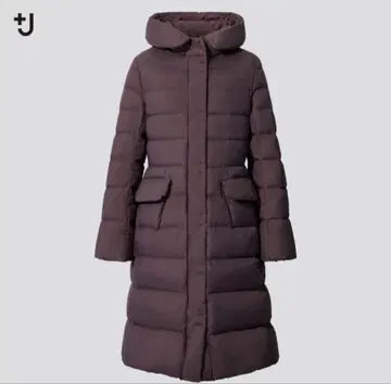 새상품급 유니클로 +J 질 샌더 울트라 라이트 후데트 다운