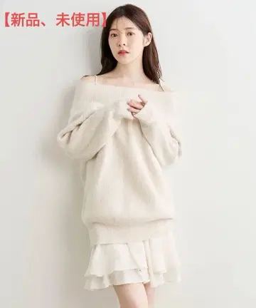 [ COCODEAL ] 라쿤 혼방 니트 미니 원피스