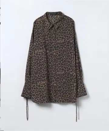 2WAY 커프스 실키 셔츠 [레오퍼레이드 패턴]
