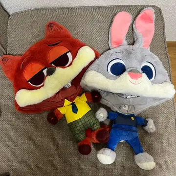 [ 상하이 디즈니 한정판 ] 주토피아 닉 주디 마스코트 팬캡