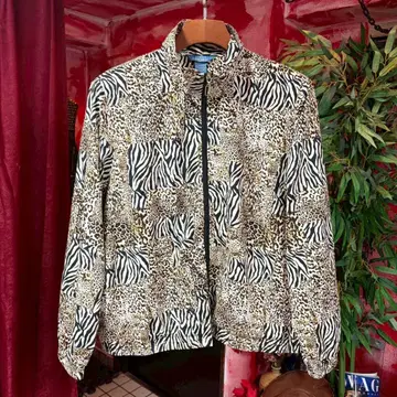 vintage animal pattern jacket