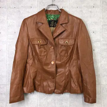 이타리야 레트로 부티크 모드 구제 의류 인조 가죽 자켓