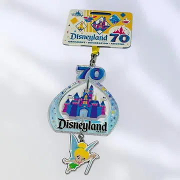 [ 미사용 새상품 ] 캘리포니아 디즈니 70주년 기념 오너먼트 / 팅커벨