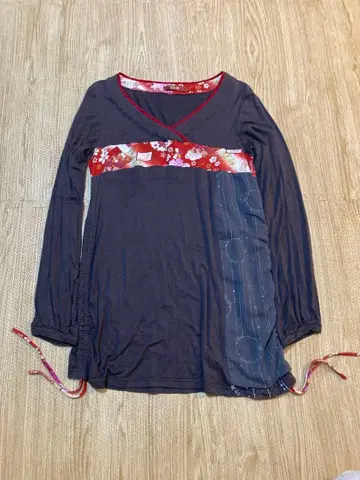 gouk 일본풍 패턴 튜닉