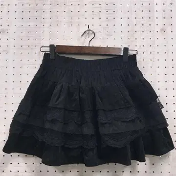 그런지 코케트 구제 의류 nemne 티어드 스커트처럼 보이는 숏팬츠