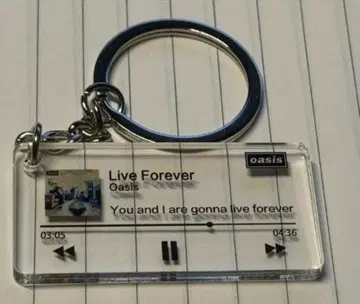 Oasis Live Forever 키링