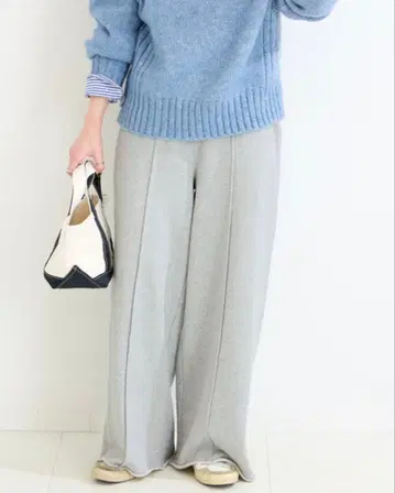 베이세이 재고 워셔블 / 쭈리 센터 심 스웨트 팬츠