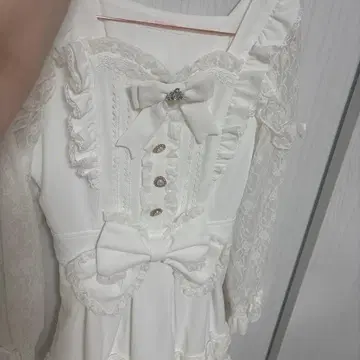 lizlisa 티아라 리본 티어드 원피스