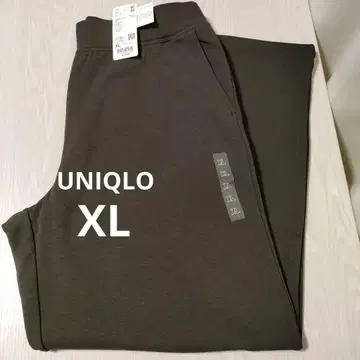 새상품 UNIQLO 웜 플리스 스트레이트 팬츠 XL 속기모 유니클로