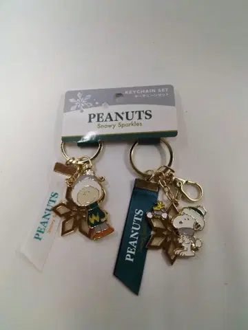 USJ 크리스마스 스누피 페어 키체인