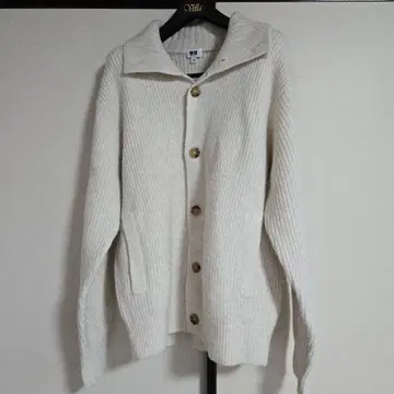 새상품급 유니클로 하이넥 리브 가디건 [ S ]