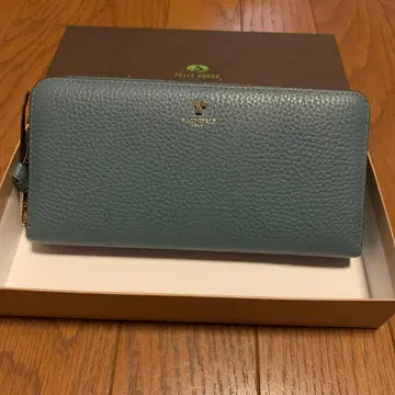 PELLE PORA 장지갑 파랑 브라운