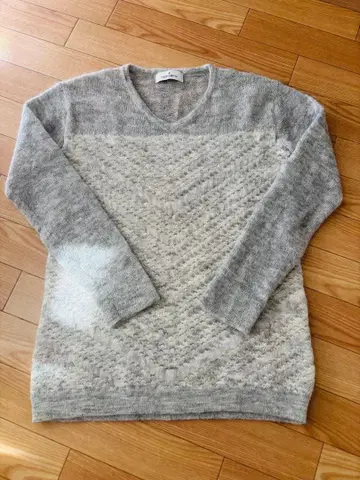 모라비토 라메 믹스 니트 스웨터 긴팔