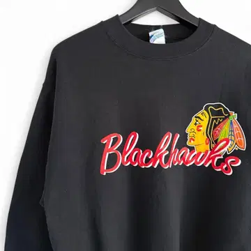 90s 빈티지 The Game USA 블랙 호크스 U8