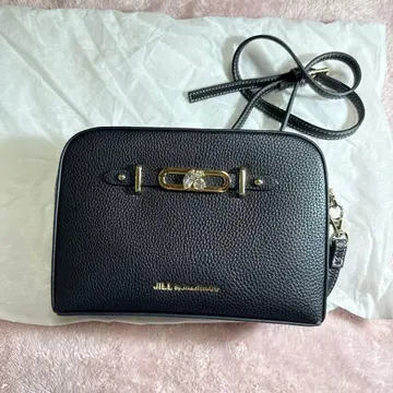 JILL by JILLSTUART 가죽 숄더백 블랙