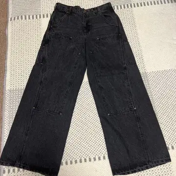 WYM 더블니 데님 블랙 M