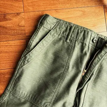 orslow 슬림핏 퍼티그 팬츠