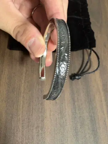 라이온 하트 뱅글 실버 하와이안 남성용 금속 알레르기 방지