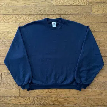 90s-00s JERZEES 맨투맨 네이비 무지 L