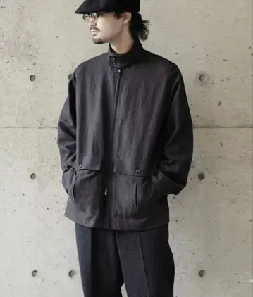 tilt The authentics 스트라이프 해링턴 자켓