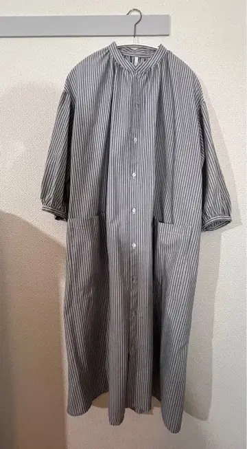 새상품 20% OFF NATURAL LAUNDRY 셔츠 원피스 스트라이프