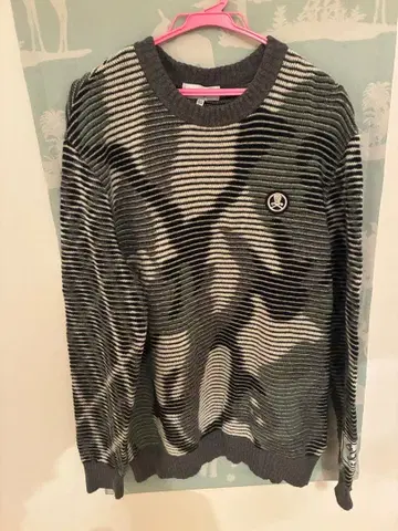 MARK&LONA 니트 스웨터 골프웨어 블루 남성용 L 사이즈