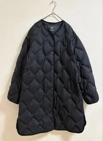 단종품 레어 유니클로 울트라 라이트 다운 릴랙스 코트 블랙 L 아우터