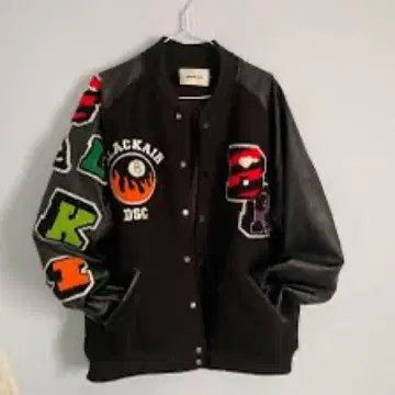 Black air 바시티 자켓 블랙