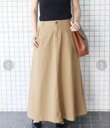 SLOBE IENA 바이오 가공 맥시 스커트