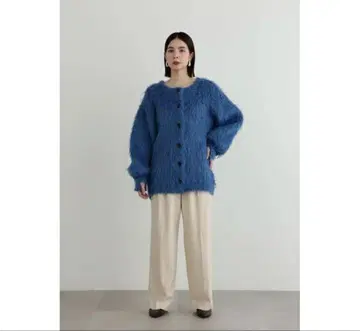 [ 새상품 ] 질스튜어트 샤기 니트 자켓