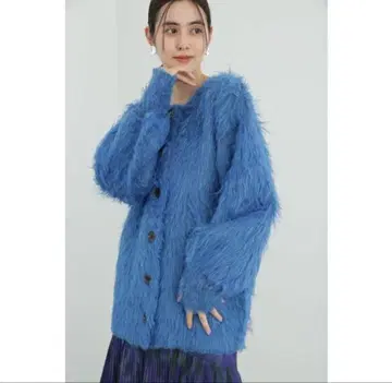 [ 새상품 ] 질스튜어트 샤기 니트 자켓